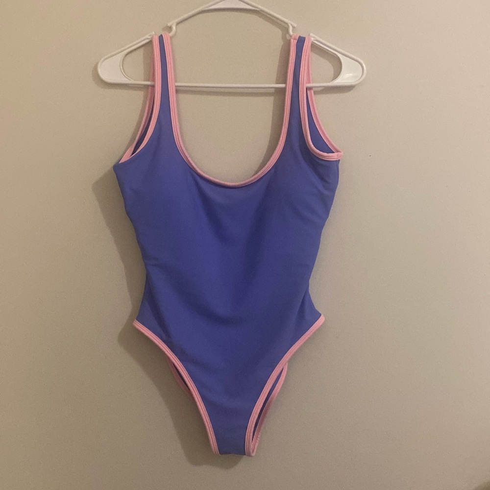 Barbie style one piece swimsuit or jazzercise onesie 🍭